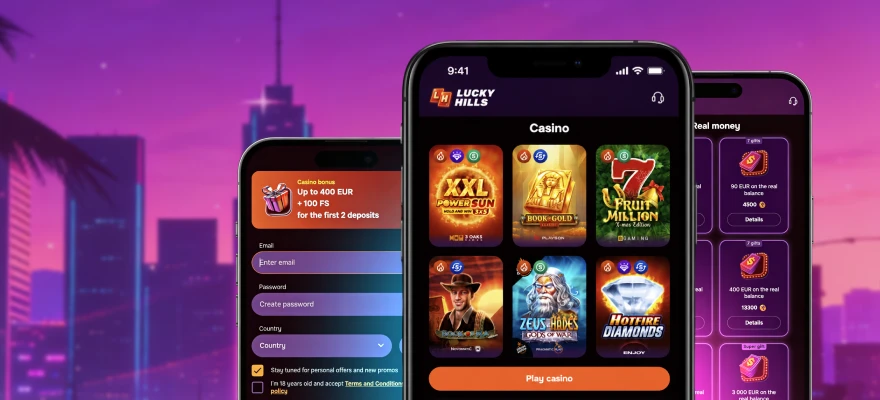 LuckyHills mobile live casino